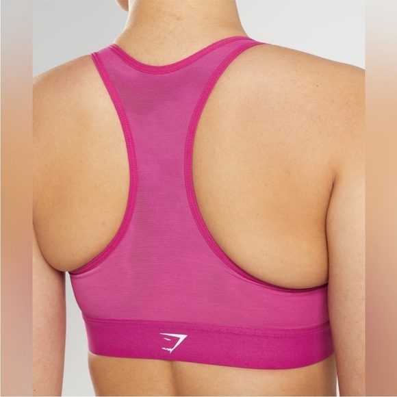 NWOT Gymshark Lightweight High Support Sports Bra - Pink - Size Medium - Picture 2 of 7
